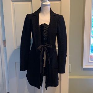 Nanette Lepore black wool coat - size 2